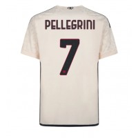 Fotballdrakt Herre AS Roma Lorenzo Pellegrini #7 Bortedrakt 2023-24 Kortermet